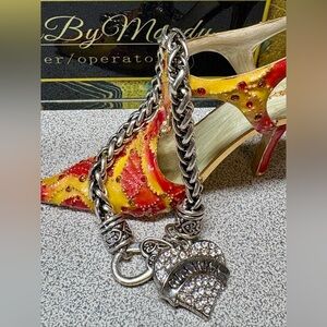 Chunky “GLAMMA”  Bracelet Silver Chain